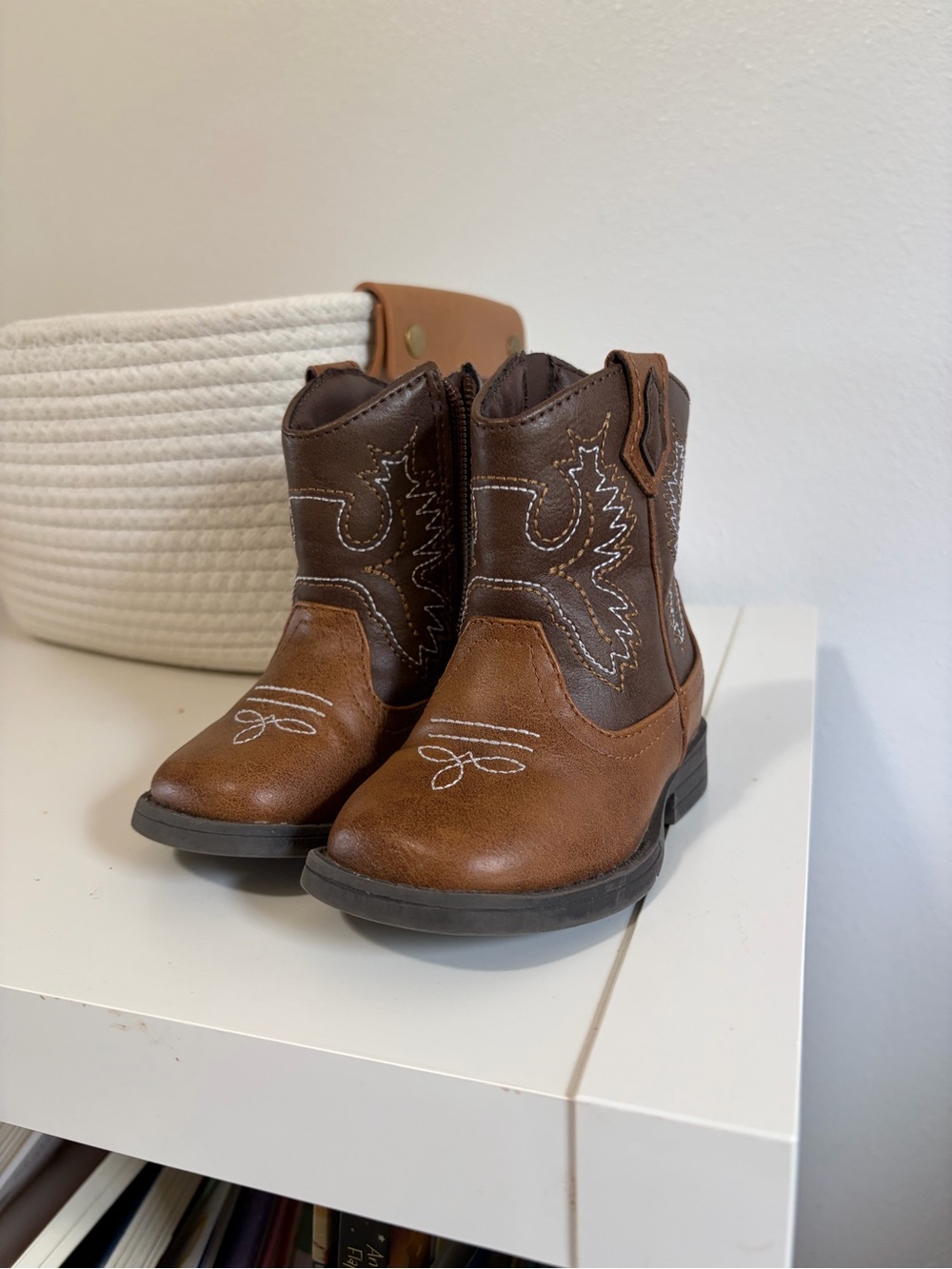 Kids Brown Western Cowboy Boots